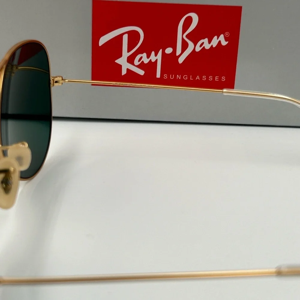 Ray-Ban Aviator Sunglasses RB3026 62-14mm Gold frame/Cyclamen Pink Flash 201 - Picture 10 of 10